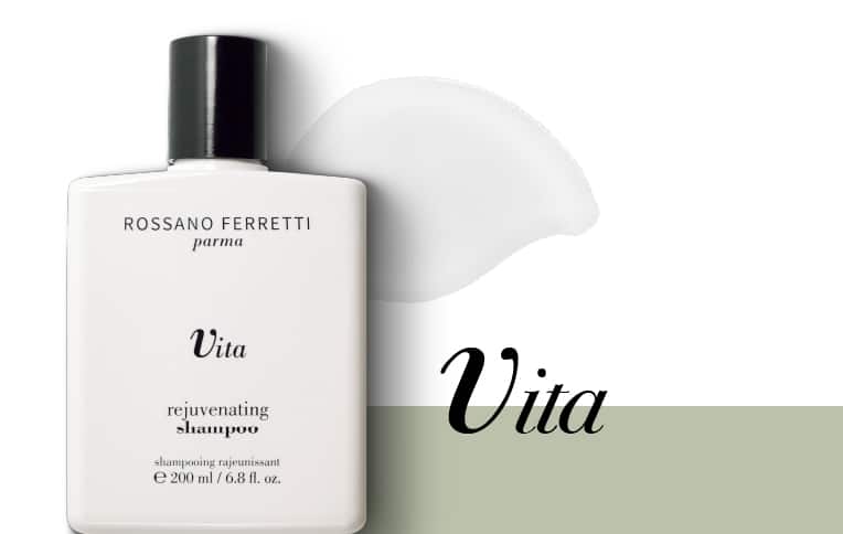 Image of Rossano Ferretti Parma's Vita rejuvenating shampoo.