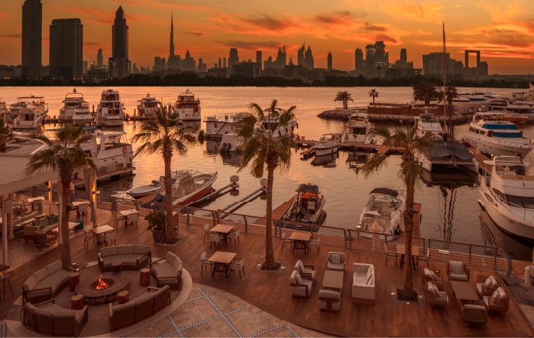 Image of the Dubai Marina Creek.