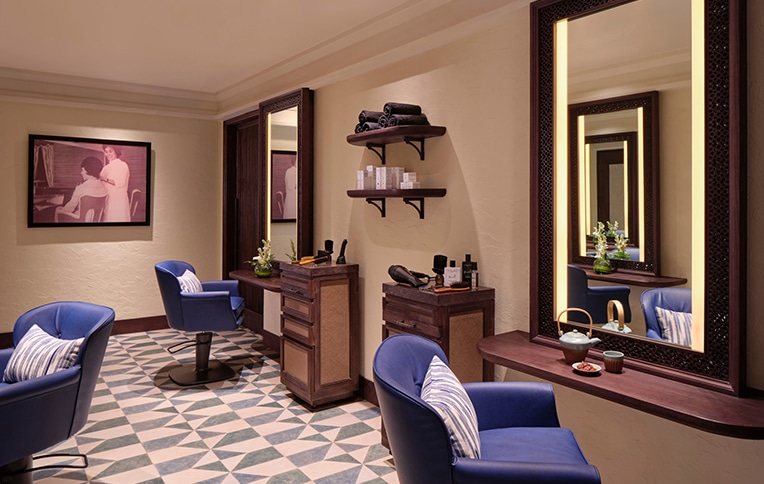 The Bali salon of Rossano Ferretti's hairspa.