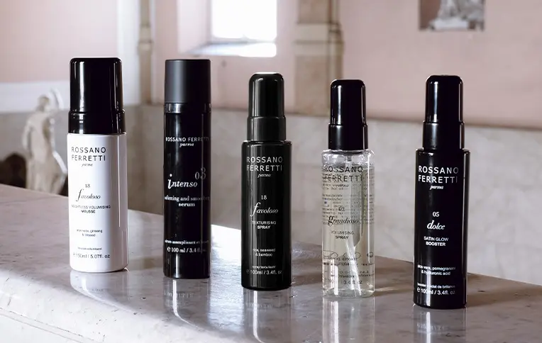 Rossano Ferretti Parma's styling products.