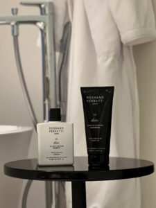 shampoo idratante e la maschera riparatrice ed idratante Dolce di Rossano Ferretti Parma