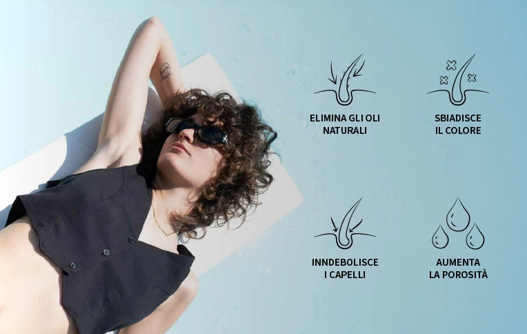 INFOGRAFICA: Perché lavare troppo i capelli può danneggiarli Elimina gli oli naturali Capelli secchi, spenti e fragili. Sbiadisce il colore Rischio di riflessi ramati o verdastri. Indebolisce la struttura Più doppie punte, crespo e rotture. Aumenta la porosità I capelli assorbono troppa acqua e perdono idratazione.