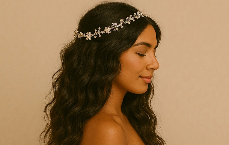 Beach Waves Wedding Hair