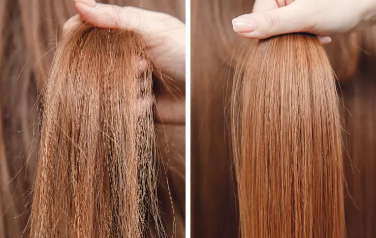  before and after using the Prodigio Regenerating Treatment from Rossano Ferretti Parma.