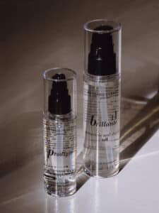 Rossano Ferretti Parma's Prodigio regenerating oil and Brillante protect and shine oil.