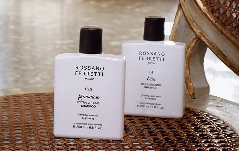 Rossano Ferretti Parma Grandioso and Vita shampoos