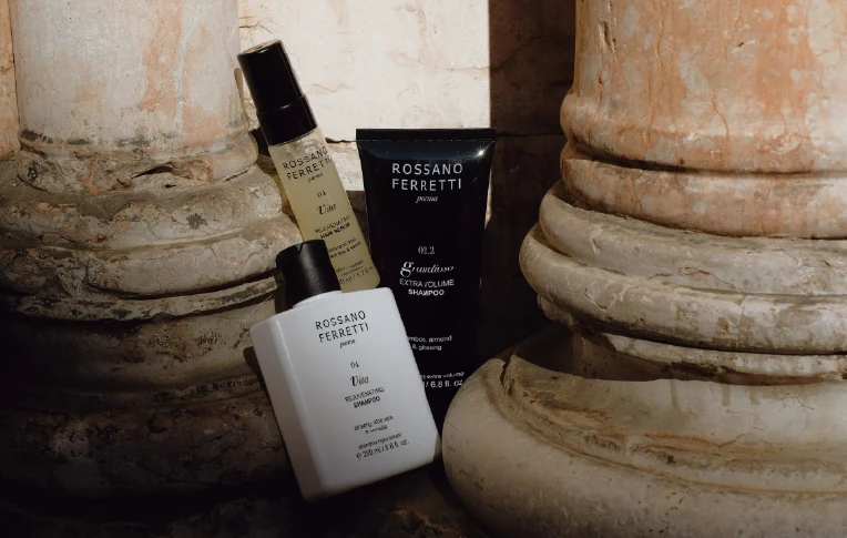 Rossano Ferretti Men’s Anti Hair Fall Routine: Grandioso volumising conditioner and Vita rejuvenating shampoo and serum 