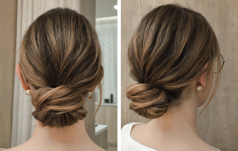 elegant chignon