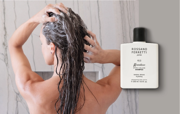 Shampoo volume Grandioso di Rossano Ferretti Parma.