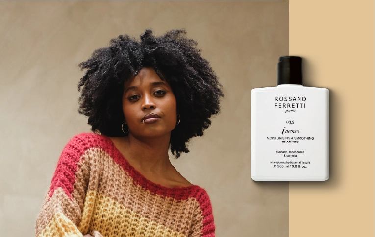 Shampoo disciplinante Intenso di Rossano Ferretti Parma.
