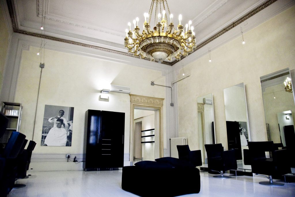 Image of the interior of one of Rossano Ferretti Parma's luxury Hair Spas.