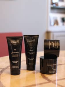 Image of Rossano Ferretti Parma hair masks and conditioners.