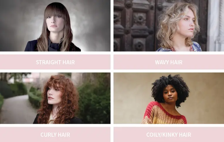 Four girls close to each other, each with different hairstyles.
